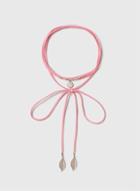 Dorothy Perkins Pink Bow Wrap Choker Necklace