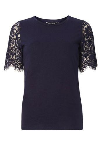 Dorothy Perkins Lace Sleeve T-shirt