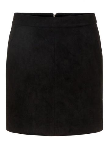 *vero Moda Black Faux Suede Skirt