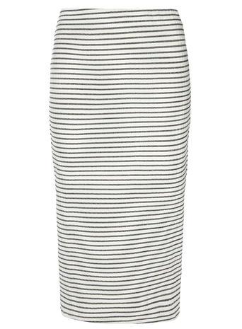 Dorothy Perkins Grey And Ivory Rib Tube Skirt