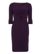 Dorothy Perkins Purple Knotted Front Bodycon Dress