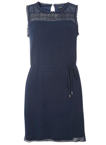 Dorothy Perkins *vila Crochet Detail Shift Dress