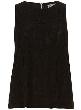 Dorothy Perkins Alice & You Black Lace Sleeveless Top