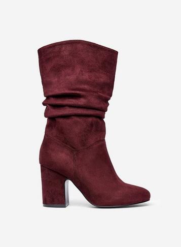 Dorothy Perkins Wide Fit Oxblood Kind Boots