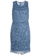 Dorothy Perkins Alice And You Denim Blue Lace Bodycon Dress