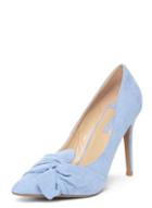 Dorothy Perkins Blue 'gotcha' Twisted Bow Court Shoes