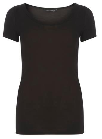 Dorothy Perkins Black Scoop Neck T-shirt