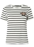 Dorothy Perkins Ivory Striped Dragonfly T-shirt