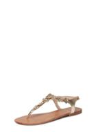 Dorothy Perkins Gold 'fressia' Flower Sandals