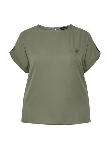 Dorothy Perkins *dp Curve Khaki Soft Blouse