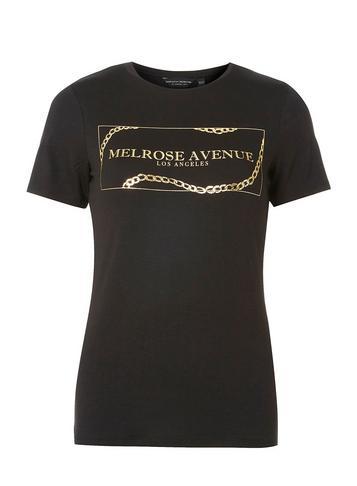 Dorothy Perkins Black Melrose Motif T-shirt
