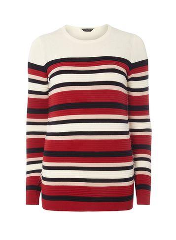 Dorothy Perkins Ivory Ottoman Stripe Jumper