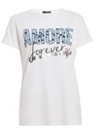 Dorothy Perkins *quiz White Dalmatian Print Slogan T-shirt