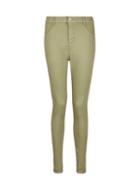 Dorothy Perkins Khaki 'frankie' Ankle Grazer Denim Super Skinny Fit Jeans