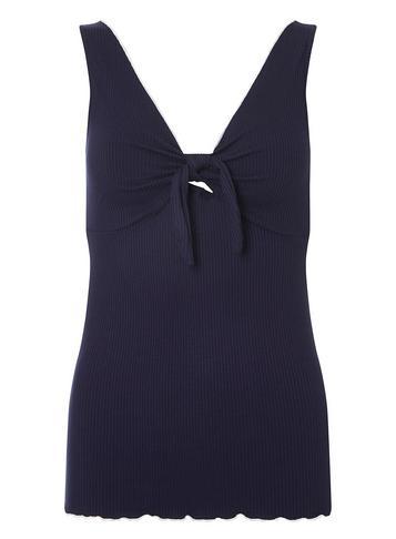 Dorothy Perkins Navy Tie Front Vest