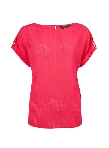 Dorothy Perkins Fuchsia Textured T-shirt