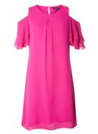Dorothy Perkins Pink Double Ruffle Shift Dress