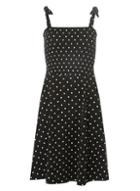 Dorothy Perkins *tall Black Spot Print Sheer Camisole Dress