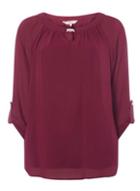 Dorothy Perkins *billie & Blossom Tall Mulberry Neck Trim Blouse