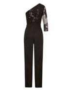 Dorothy Perkins *little Mistress Black One Sleeve Jumpsuit