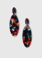 Dorothy Perkins Multi Coloured Oval Resin Drop Earrings