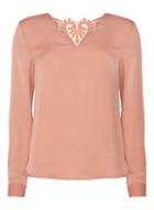 Dorothy Perkins *vila Blush Lace Back Top