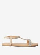 Dorothy Perkins Wide Fit Nude 'fiesty' Sandals