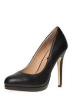 Dorothy Perkins Black Crosshatch Platforms
