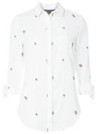 Dorothy Perkins *tall Ivory Embroidered Shirt