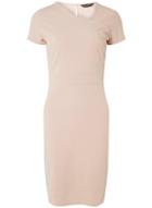 Dorothy Perkins Blush Asymmetric Fold Neck Pencil Dress
