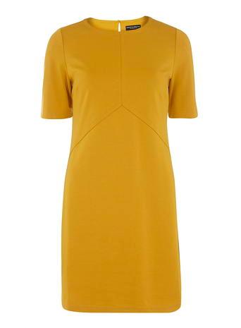 Dorothy Perkins Yellow Ponte Shift Dress