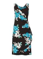 Dorothy Perkins *izabel London Multi Black Floral Wrap Dress