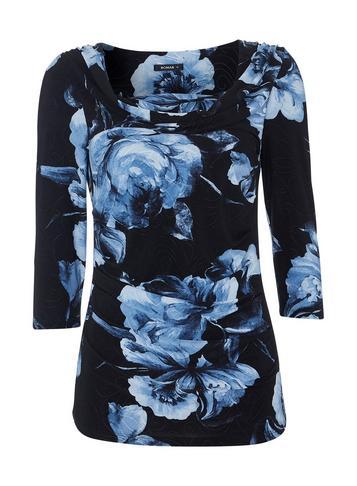 Dorothy Perkins *roman Originals Blue Jacquard Top