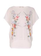 Dorothy Perkins *voulez Vous Embroidered T-shirt