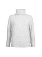 Dorothy Perkins Petite Grey Spandex Roll Neck Jumper