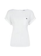 Dorothy Perkins Petite White Button Pocket T-shirt