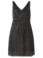 Dorothy Perkins Petite Silver Plisse Dress