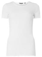 Dorothy Perkins *tall White Lettuce Edge T-shirt