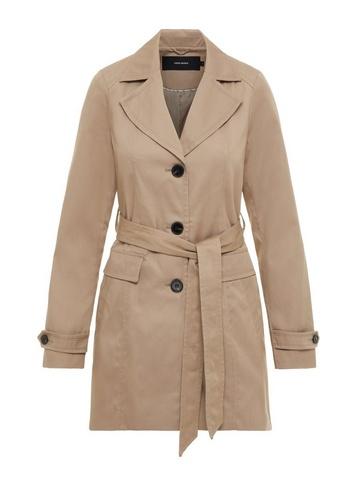*vero Moda Silver Grey Belted Trench Coat