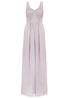 Dorothy Perkins *quiz Grey Chiffon Jewel Maxi Dress