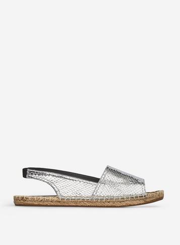 Dorothy Perkins Silver Fenella Slingback Espadrilles