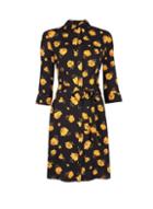 Dorothy Perkins Black Floral Print Go Shirt Dress