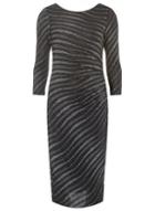 Dorothy Perkins *billie & Blossom Tall Black Zebra Print Bodycon Dress