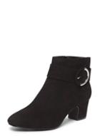 Dorothy Perkins Wide Fit Black 'ace' Ankle Boots