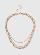 Dorothy Perkins Chunky Chain Multirow Necklace