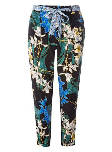 Dorothy Perkins Multi Black Floral Print Trousers