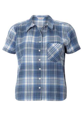 Dorothy Perkins Petite Blue Check Boxy Shirt