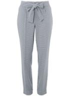 Dorothy Perkins *tall Gingham Tie Tapered Trousers