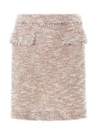 Dorothy Perkins Pink Boucle Diamante Mini Skirt