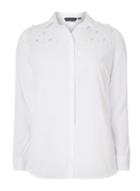 Dorothy Perkins White Plain Embellished Shirt